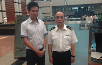 我公司總經理與天津海關關長李佩林合影