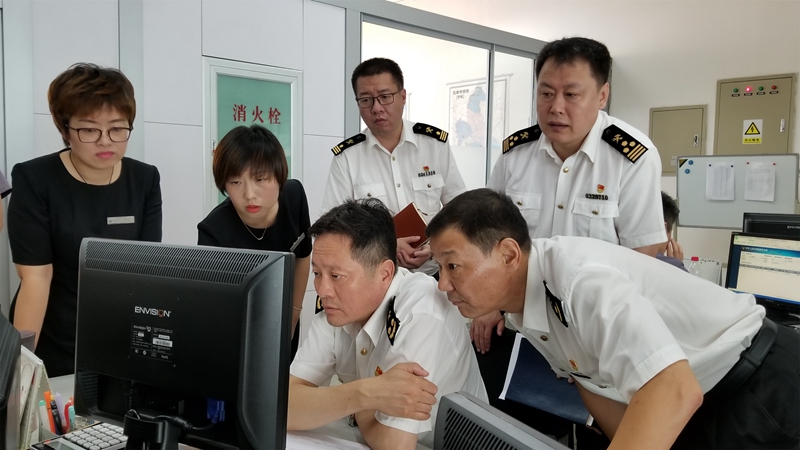 天津海導親切走訪永誠世佳 調研整合申報系統使用情況